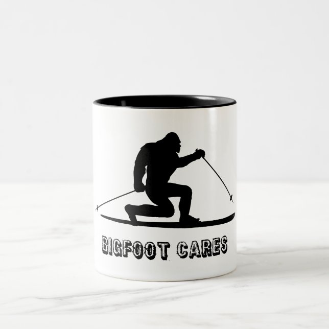 Tasse 2 Couleurs Bigfoot Cares Telemark Ski (Centre)