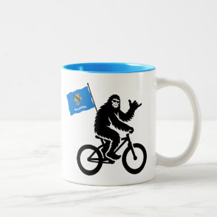 Tasse 2 Couleurs Bigfoot Cyclisme Drapeau de l'Oklahoma