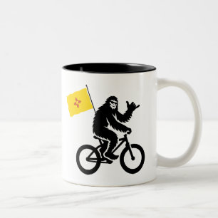 Tasse 2 Couleurs Bigfoot Cyclisme Drapeau du Nouveau-Mexique