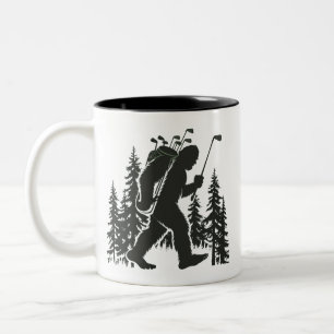 Tasse 2 Couleurs Bigfoot Golfeur Arbre Drôle Sasquatch Golf Golf