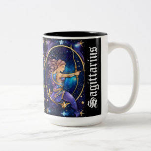 Tasse 2 Couleurs Bijoux Galaxie Zodiac Sagittarius