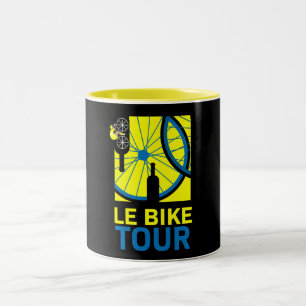 Tasse 2 Couleurs Bike Touring Art
