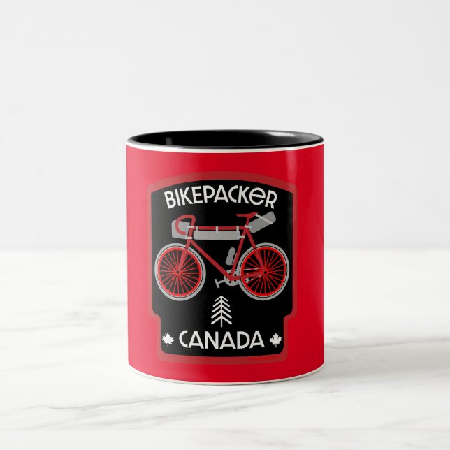 Tasse 2 Couleurs Bikepacking Canada (Centre)