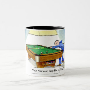 Tasse 2 Couleurs Billard, Lecteur de billard