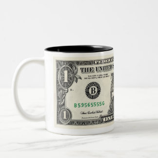 Tasse 2 Couleurs Billet d'un dollar de la fée des dents