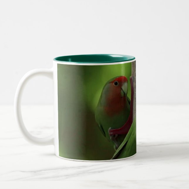 Tasse 2 Couleurs BIRD green_iphone (Gauche)
