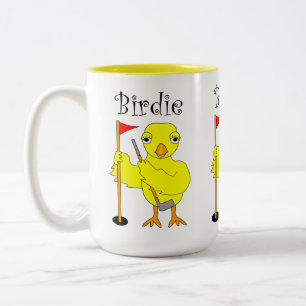 Tasse 2 Couleurs Birdie Golfer Chick