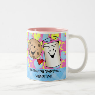 Tasse 2 Couleurs Biscuits et lait Valentine