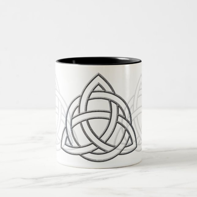 Tasse 2 Couleurs Biseau argenté de Triquetra (Centre)