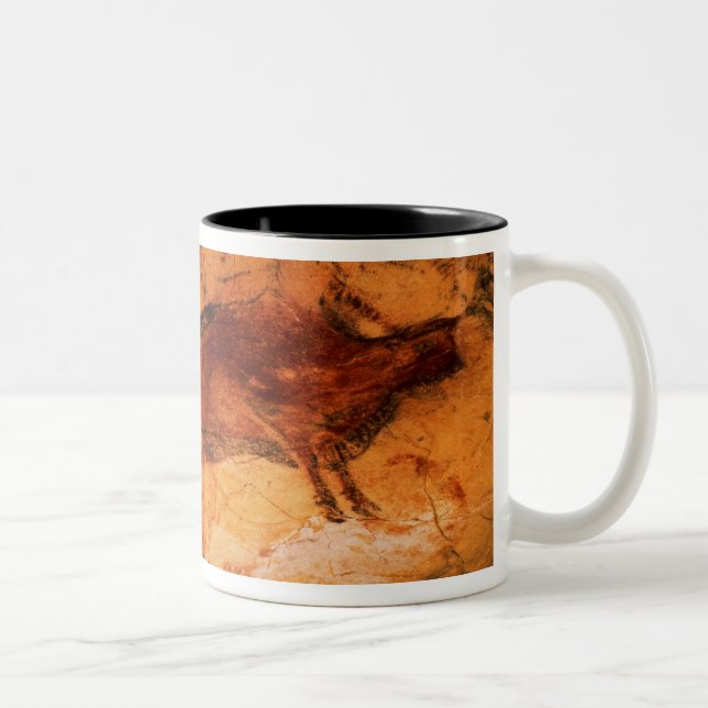 Tasse 2 Couleurs Bison des cavernes chez Altimira, c.15000 AVANT (Droit)