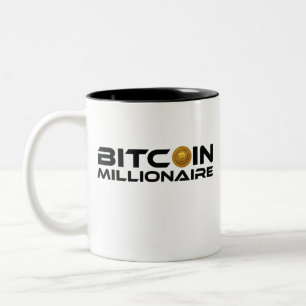 Tasse 2 Couleurs Bitcoin millionnaire Crypto Ethereum Investisseur