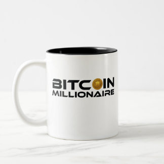 Tasse 2 Couleurs Bitcoin millionnaire Crypto Ethereum Investisseur