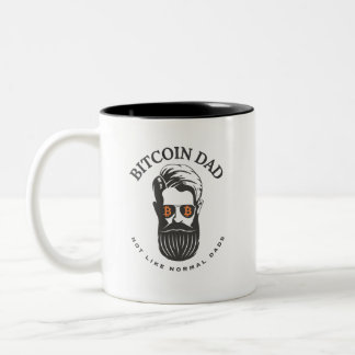 Tasse 2 Couleurs Bitcoin papa
