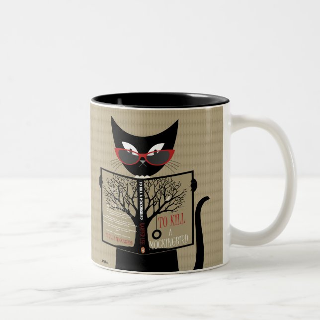 Tasse 2 Couleurs Black Cat Lit pour tuer un livre de Mockingbird (Droit)