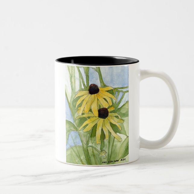 Tasse 2 Couleurs Black Eyed Susan ceramic cup (Droit)