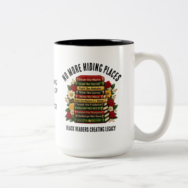 Tasse 2 Couleurs Black History Month Centennial Heroes Bookish Gift (Droit)