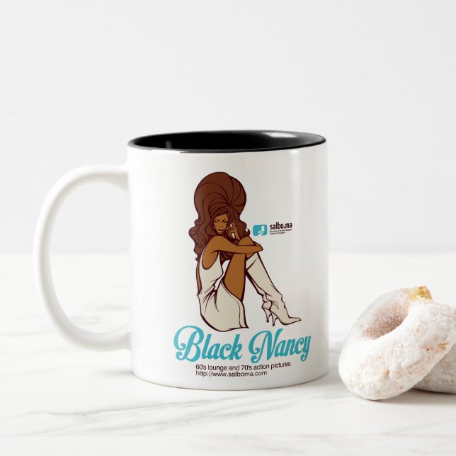 TASSE 2 COULEURS BLACK NANCY (Avec donut)