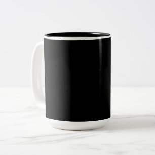 Tasse 2 Couleurs Black Plain Simple tendance intemporelle élégante