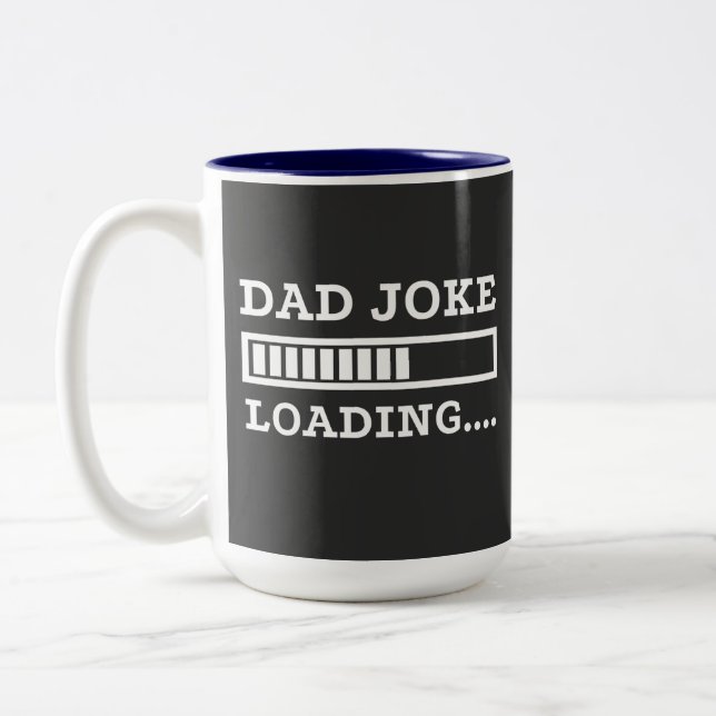 Tasse 2 Couleurs Blague de Papa Chargement  (Gauche)