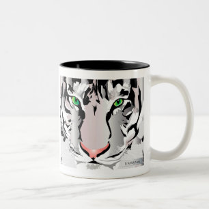 TASSE 2 COULEURS BLANC DE TIGRE/MUG GRIS
