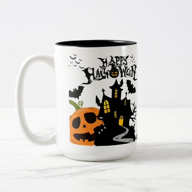 Tasse 2 Couleurs Blanc des murmures du cimetière (Gauche)