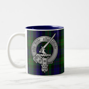 Tasse 2 Couleurs Blason et tartan du clan Gunn - Vieux norrois