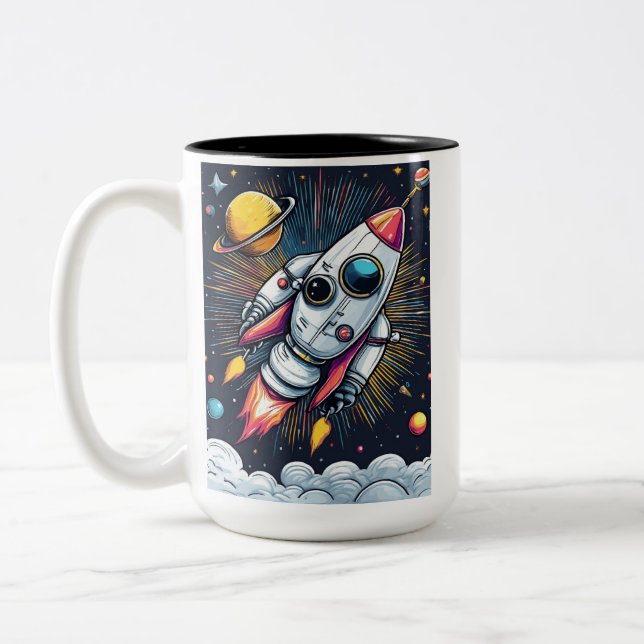 Tasse 2 Couleurs Blast Off ! (Gauche)