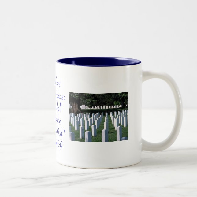 Tasse 2 Couleurs Blessed sont les militaires de conciliateurs… (Droit)