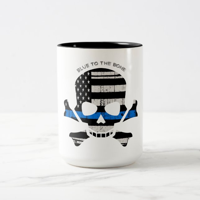 Tasse 2 Couleurs Bleu à os (couleur) (Centre)