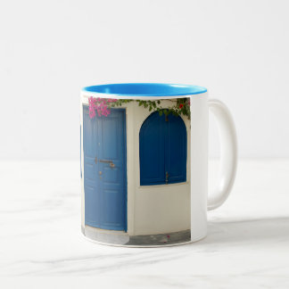 TASSE 2 COULEURS BLEU - BLANC