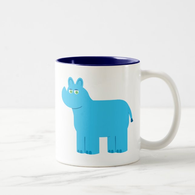 Tasse 2 Couleurs Bleu Bleu (Droit)