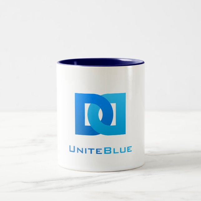 Tasse 2 Couleurs Bleu de boissons (Centre)