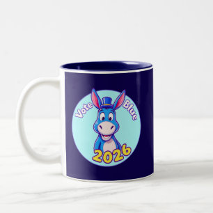 Tasse 2 Couleurs bleu du vote en 2026