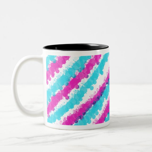 Tasse 2 Couleurs Bleu et rose brillant (Gauche)