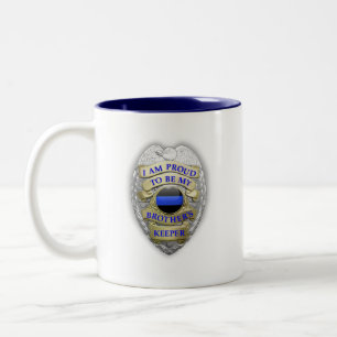 Tasse 2 Couleurs Bleu fin Brothers Keeper Badge