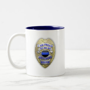 Tasse 2 Couleurs Bleu fin Brothers Keeper Badge