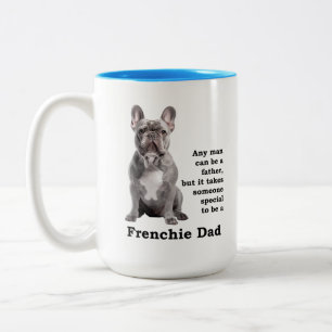 Tasse 2 Couleurs Blue Frenchie Papa