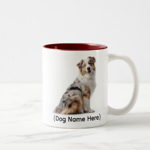 Tasse 2 Couleurs Blue Merle Aussie personnalisé « Je vous possède »