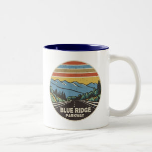 Tasse 2 Couleurs Blue Ridge Parkway Mountains