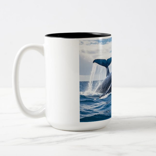 Tasse 2 Couleurs blue whale (Gauche)