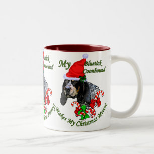 Tasse 2 Couleurs Bluetick Coonhound cadeaux de Noël