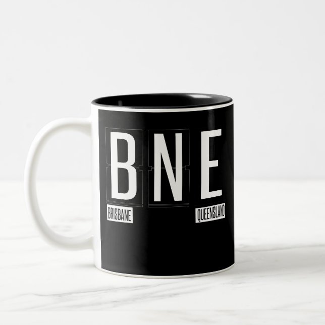 Tasse 2 Couleurs BNE - Brisbane - le Queensland Australie - (Gauche)