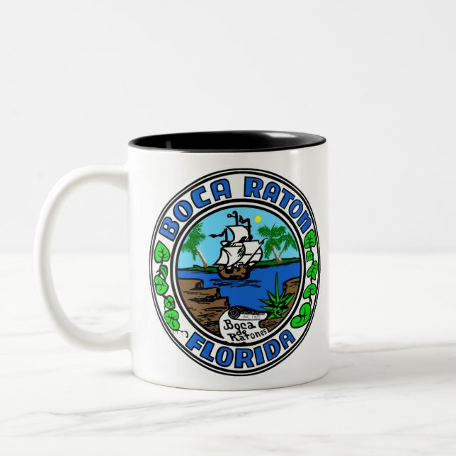 Tasse 2 Couleurs Boca Raton Floride (Gauche)