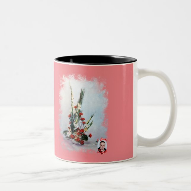 Tasse 2 Couleurs Bodegón de flores (Droit)
