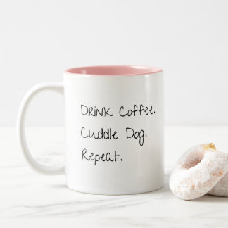 Tasse 2 Couleurs Boire du café, chien en laine Répéter amusant café