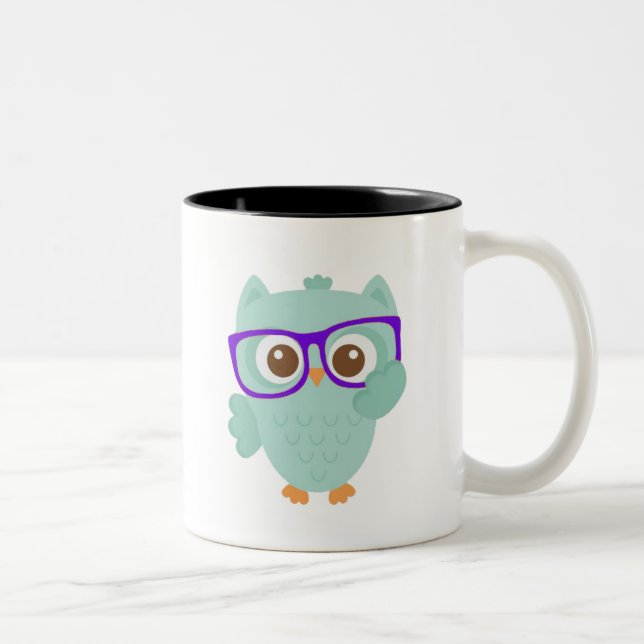 Tasse 2 Couleurs Boisson de hibou il tout (Droit)