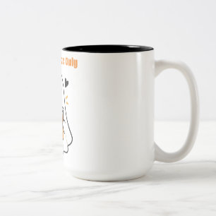 Tasse 2 Couleurs Boissons Sombres Uniquement Mignon Fantôme Buvant