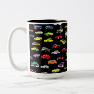 TASSE 2 COULEURS BOÎTE CARS