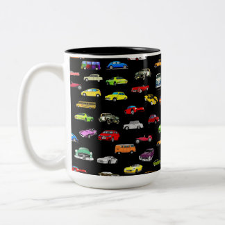 TASSE 2 COULEURS BOÎTE CARS