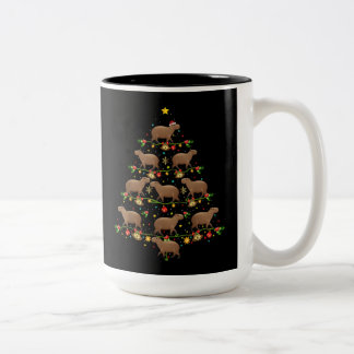 Tasse 2 Couleurs Boldog Karacsonyt Hongrois Joyeux cadeau de Noël